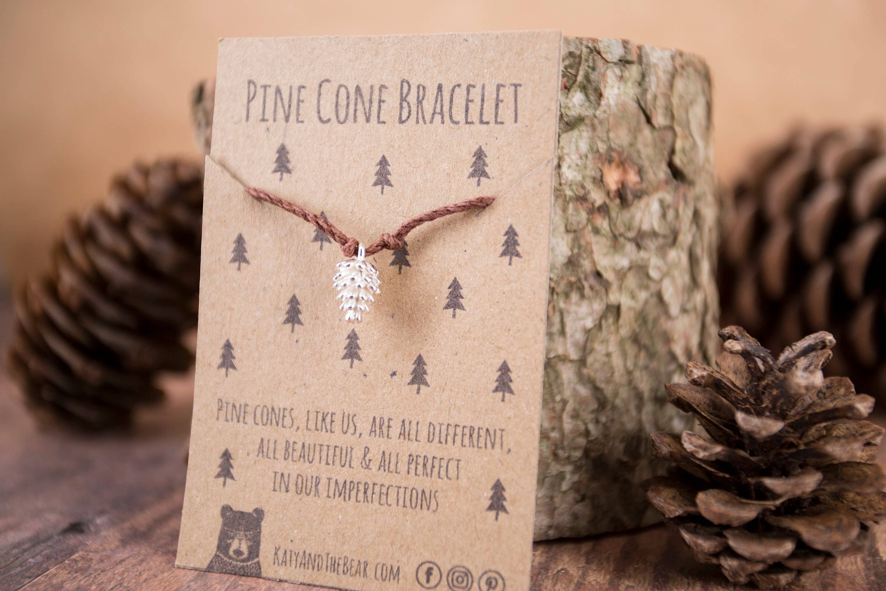 Katy and the Bear – wholesale Charm/dangle bracelet – Pine Cones Bracelet3