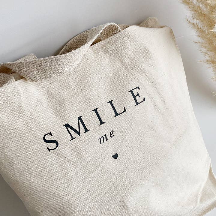 MOI AND KO - Wholesale Tote Bag - Women's - Totebag Nature 100% Cotton | Smile | Shopping Bag3
