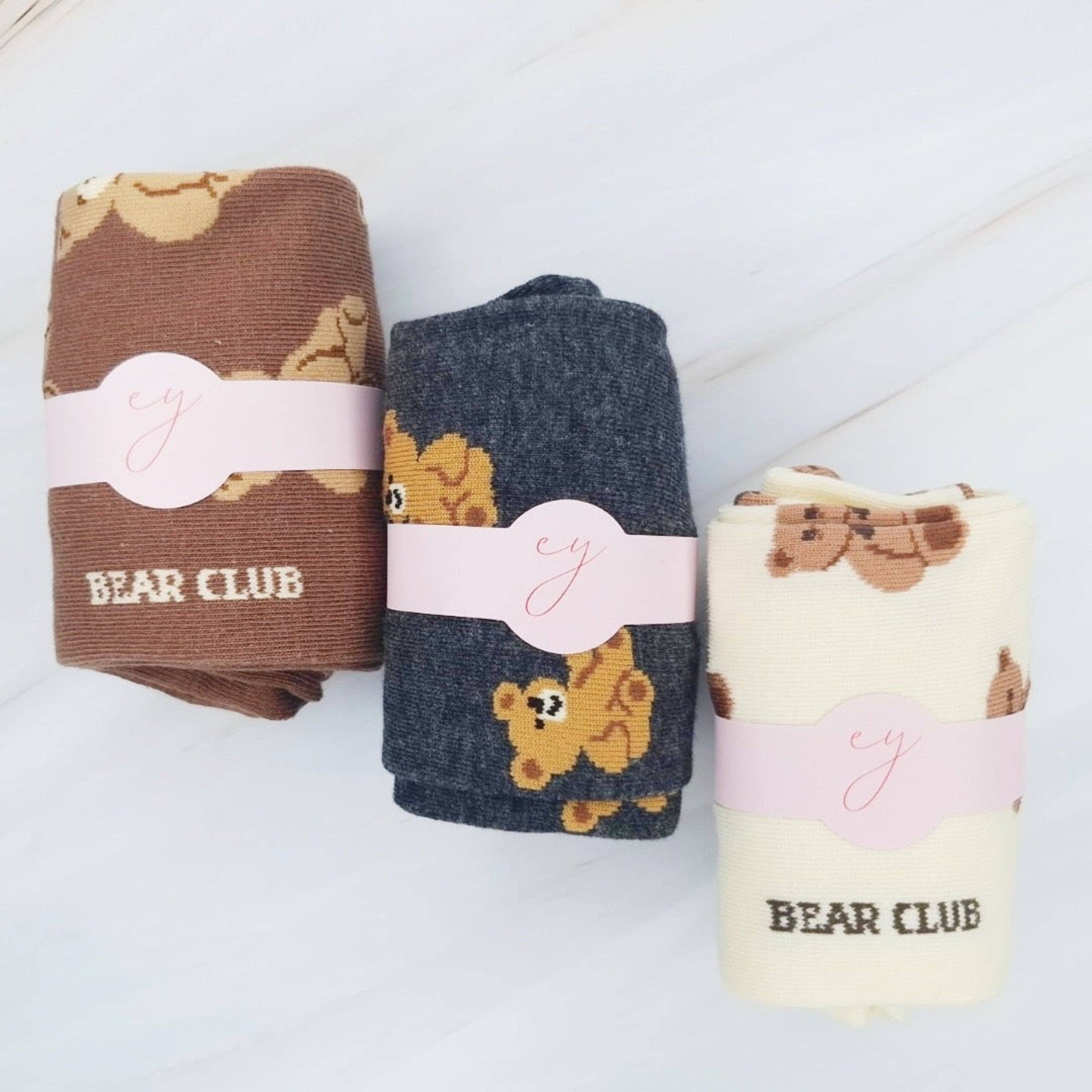 Ellison+Young - Wholesale Socks - Women's - Bear Bear My Bear Socks Set Of 32