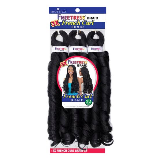 Majestic Wholesale - Wholesale Hair Extensions - FREETRESS BRAIDS 3X French Curl Braid 22'' ASSORT COLORS
