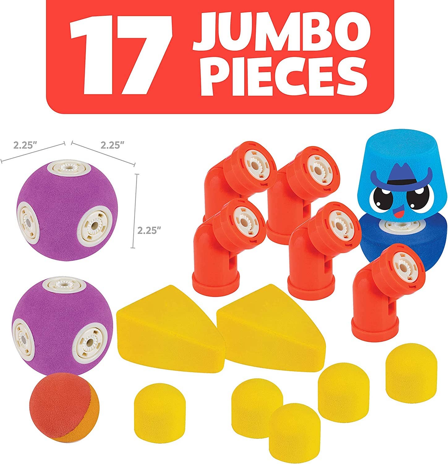 CLICS NV - Wholesale Bouwset - Kinderen - Blockaroo - Critter (17 stuks) - Magnetische bouwblokken2