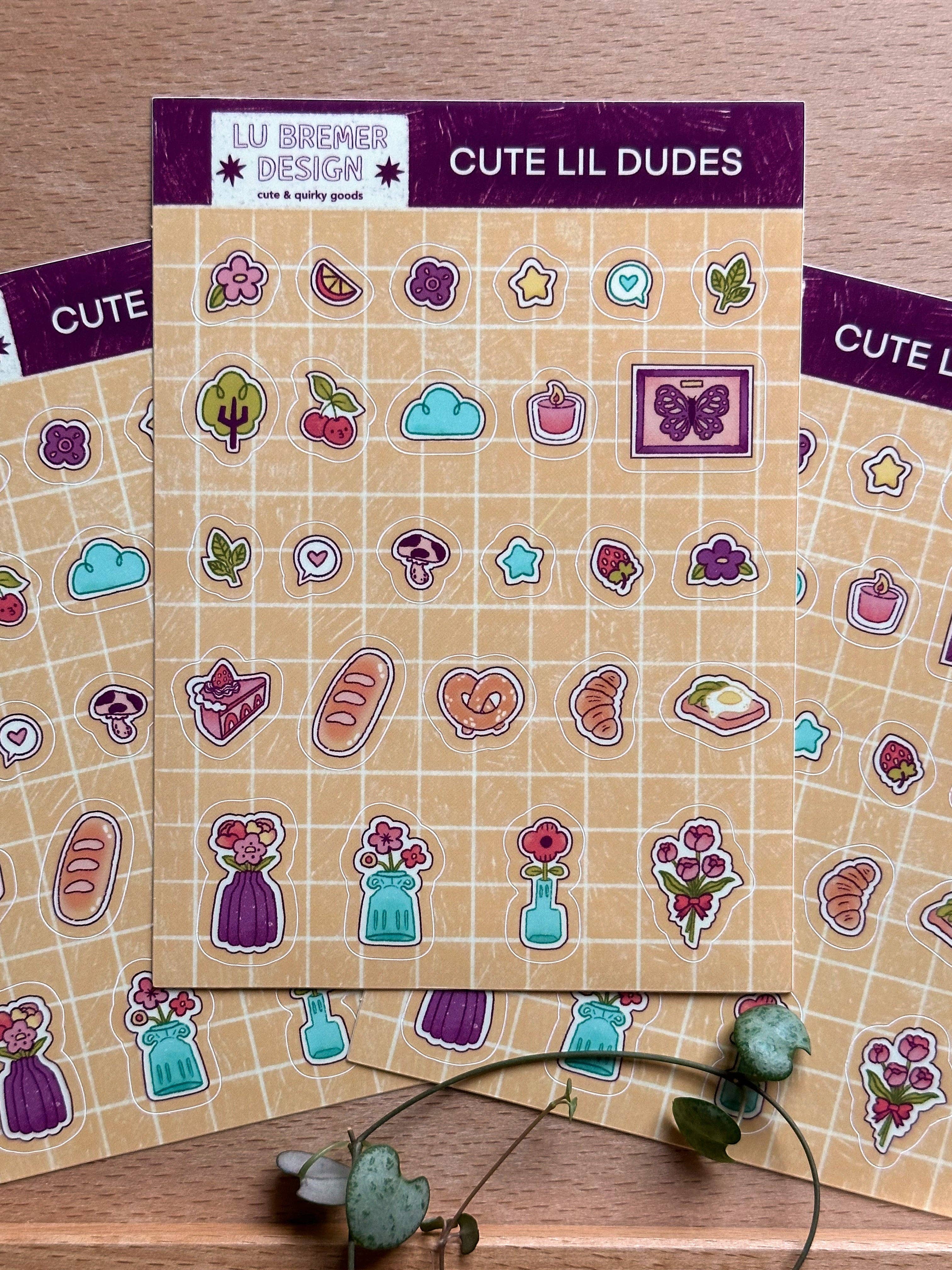 lu bremer design - Wholesale Sticker - cute little dudes vinyl sticker sheet3