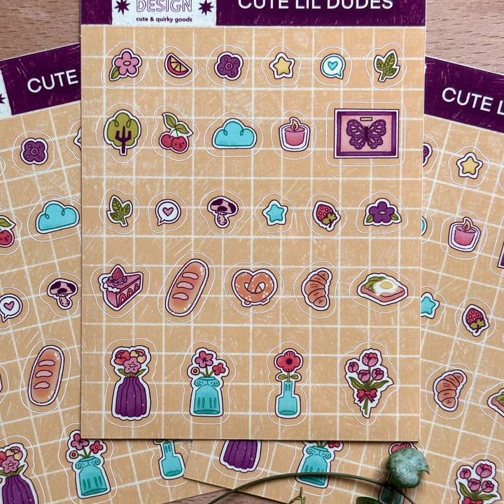 lu bremer design - Wholesale Sticker - cute little dudes vinyl sticker sheet3