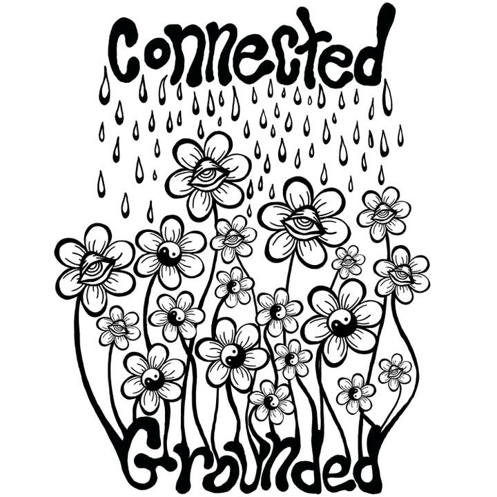 Connected X Grounded Print for wholesale by All Seeing Studios