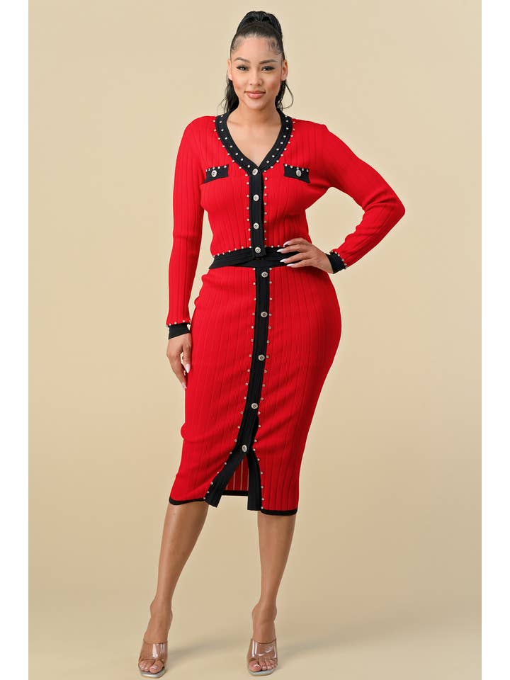 ELEICH INC - Wholesale Top & Skirt Set - Women's - Knit Cardigan & Skirt Set
