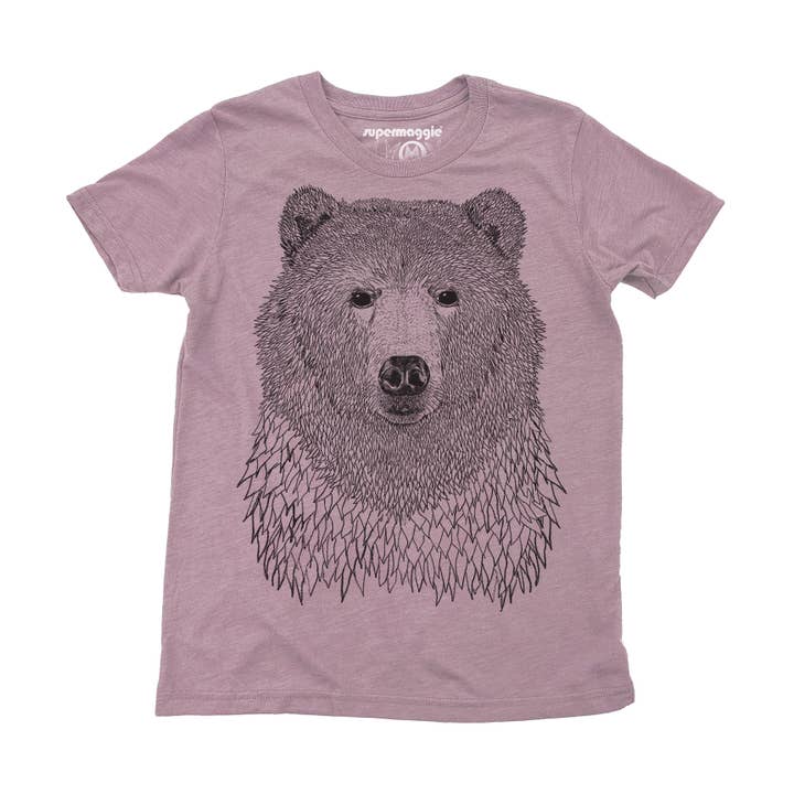 Supermaggie @ Faire - Wholesale Screen Printed T-Shirt - Kids - Bear Youth Tee2