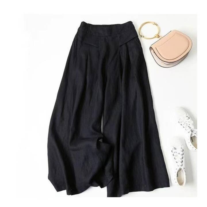 UZ Wholesale Store - Wholesale Pants - Women's - Elevated Style Linen Culottes