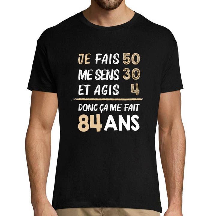 Humor Birthday 84 Years Anniversary Men's T-Shirt for wholesale by Planetee
