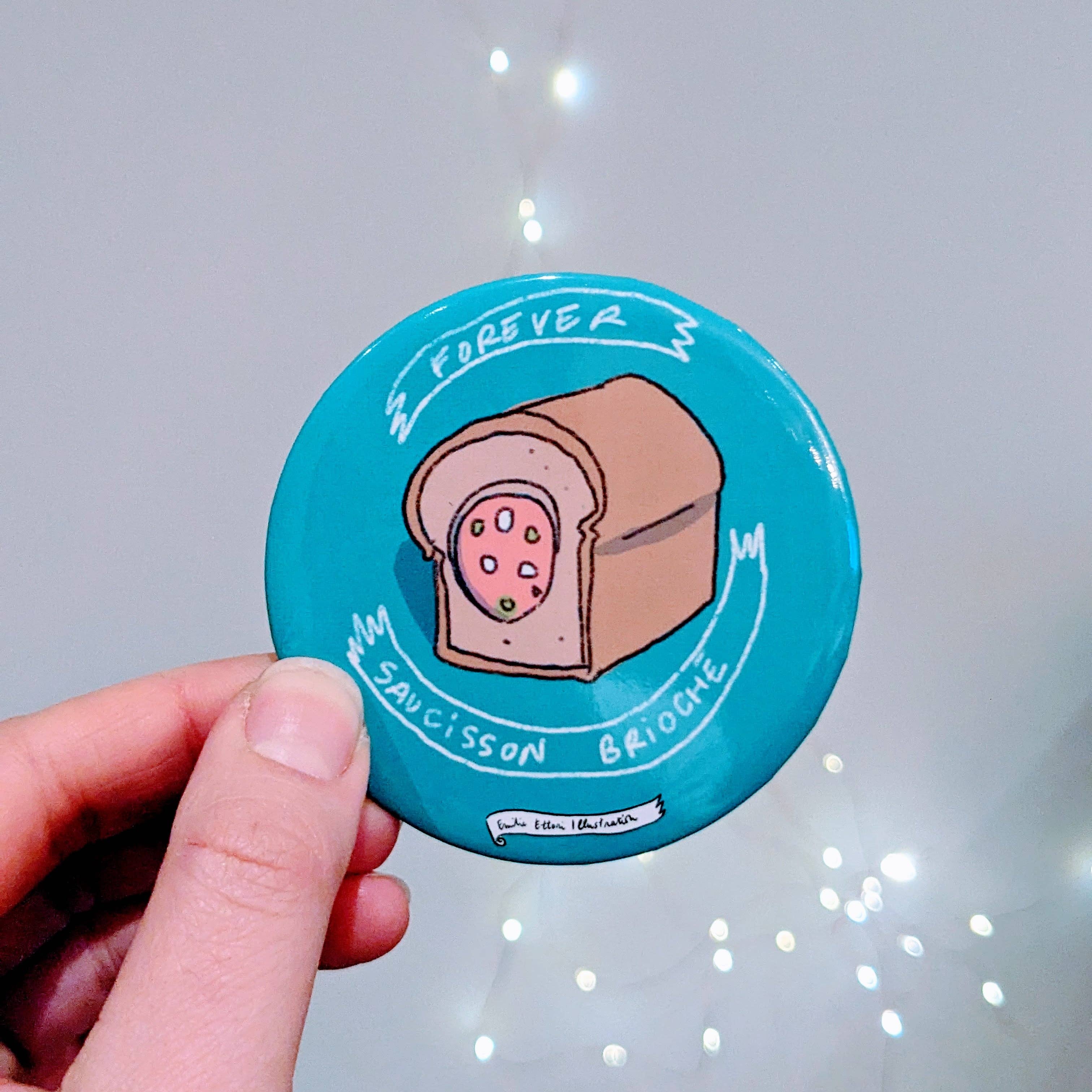 EMILIE ETTORI ILLUSTRATION - Wholesale Magnet - Magnet Brioche Sausage2