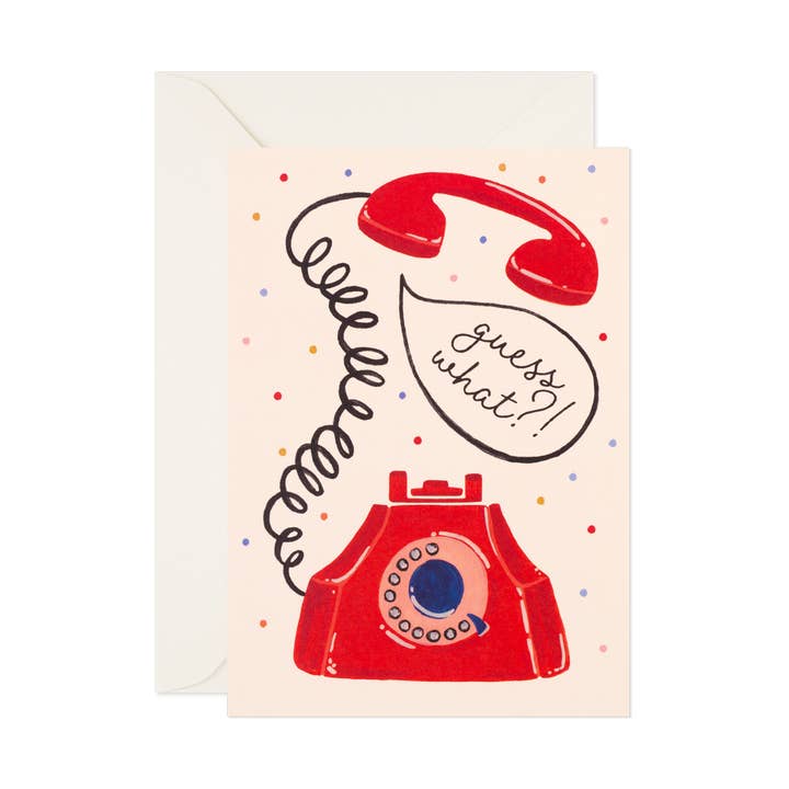 Everyday Greeting Card "Telephone" for wholesale by Day One Paper Co.