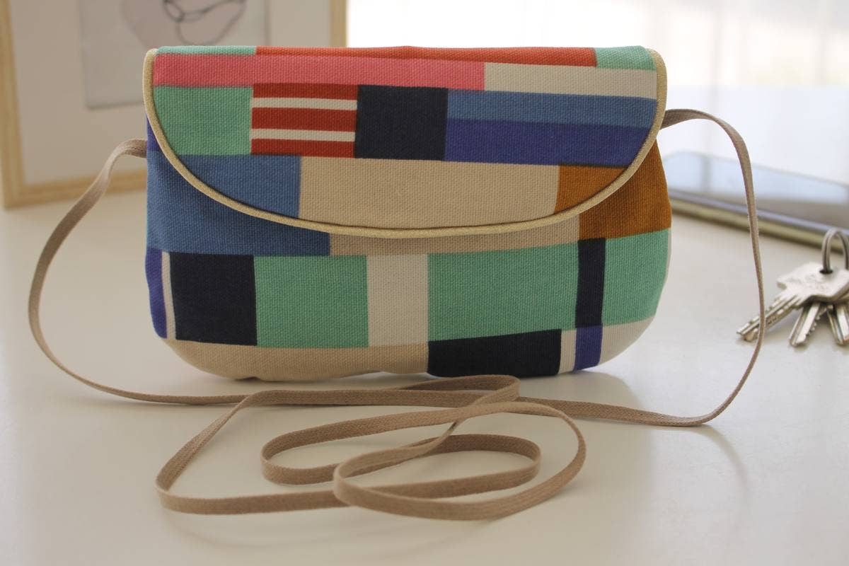 Sabrina Trefle - Wholesale Messenger Bag - Women's - Striped pocket bag0