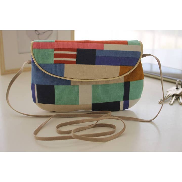 Sabrina Trefle - Wholesale Messenger Bag - Women's - Striped pocket bag