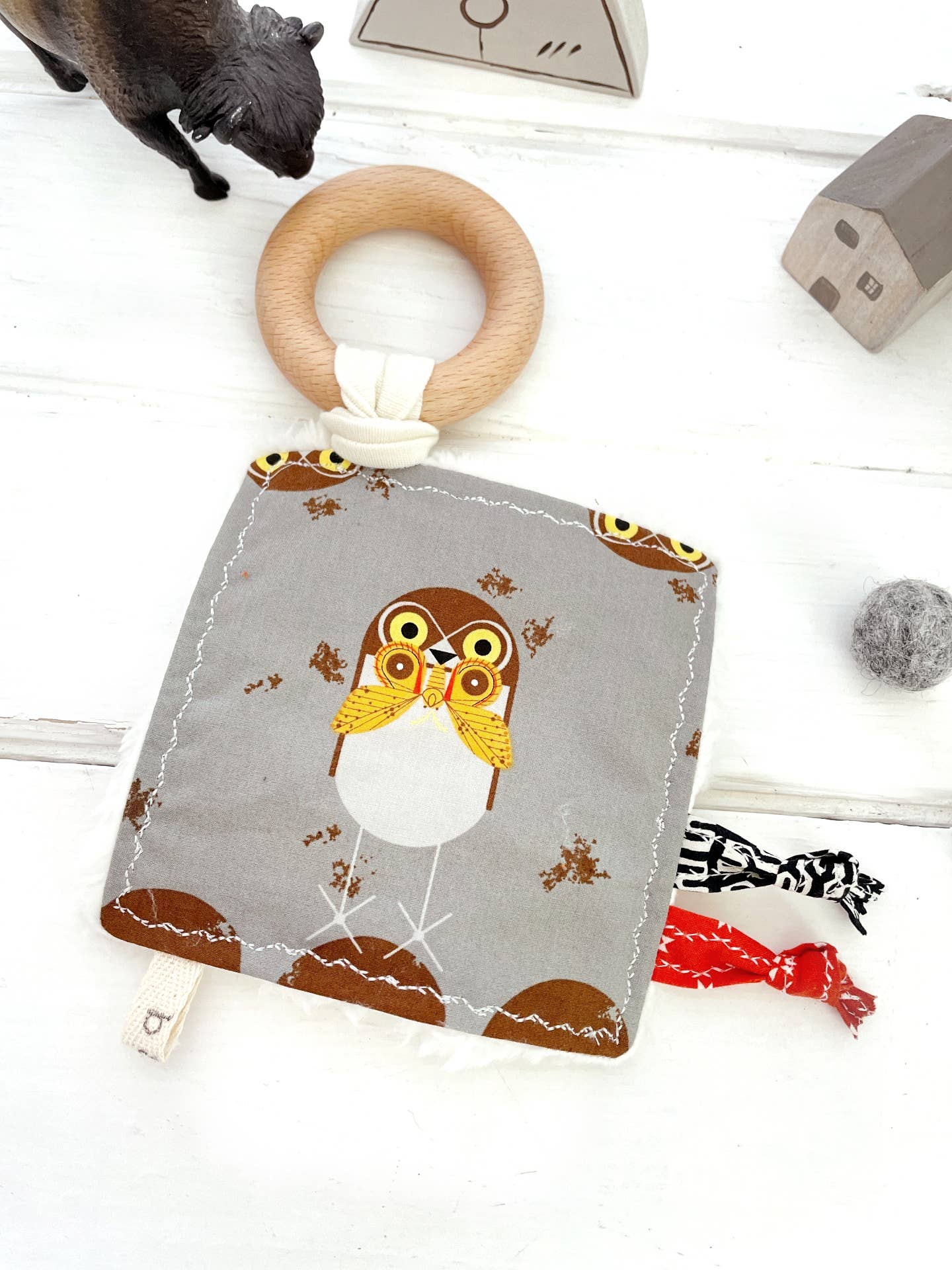 The Bird & Elephant – Engroshandel Knitrende legetøj med mærker - Baby – Crinkle Baby Legetøj, Charley Harper Critters2