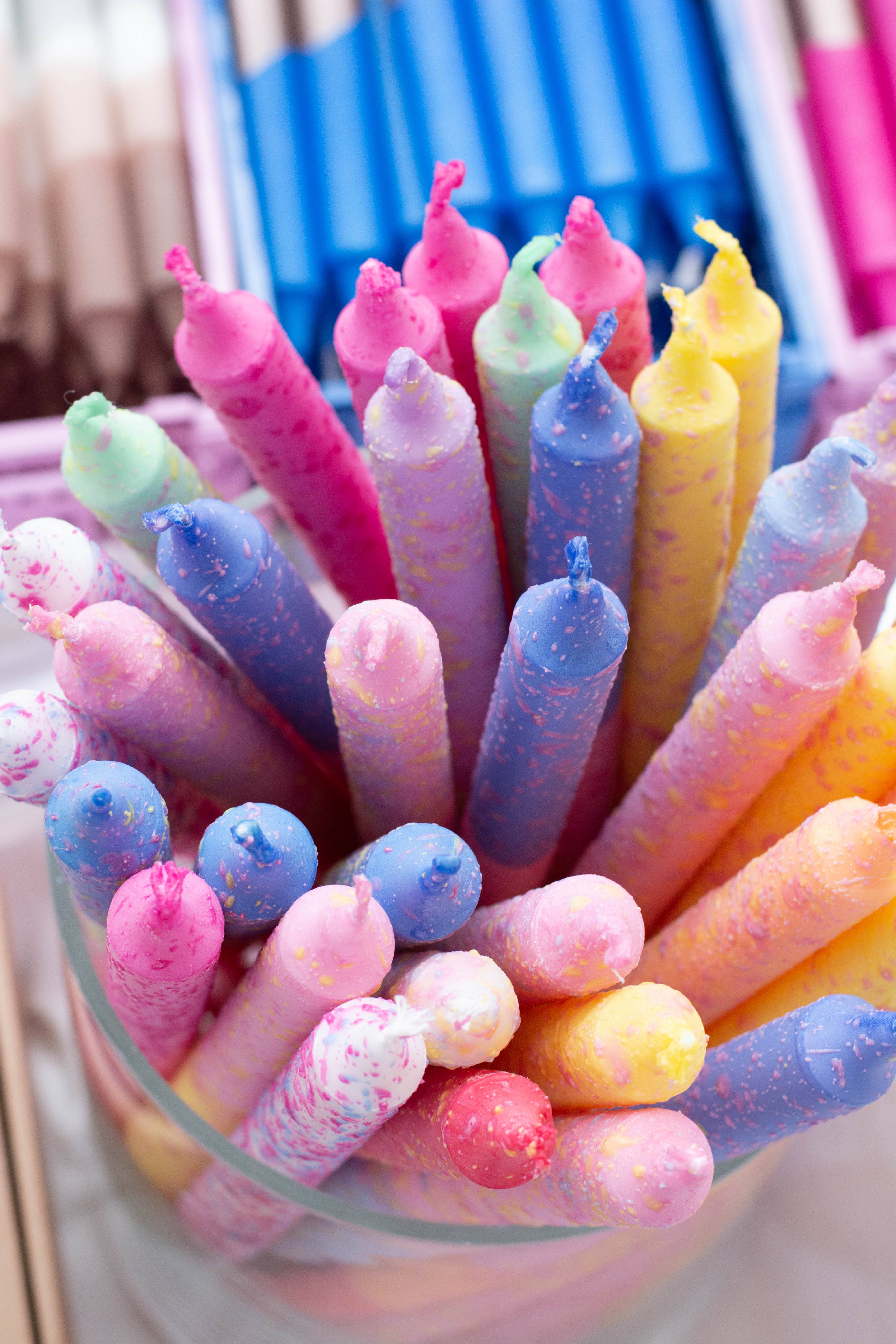 Nordtrice - Wholesale Tapered Candle/Candlestick - Taper candles (Long)- spring pastel decorations 35 cm!6