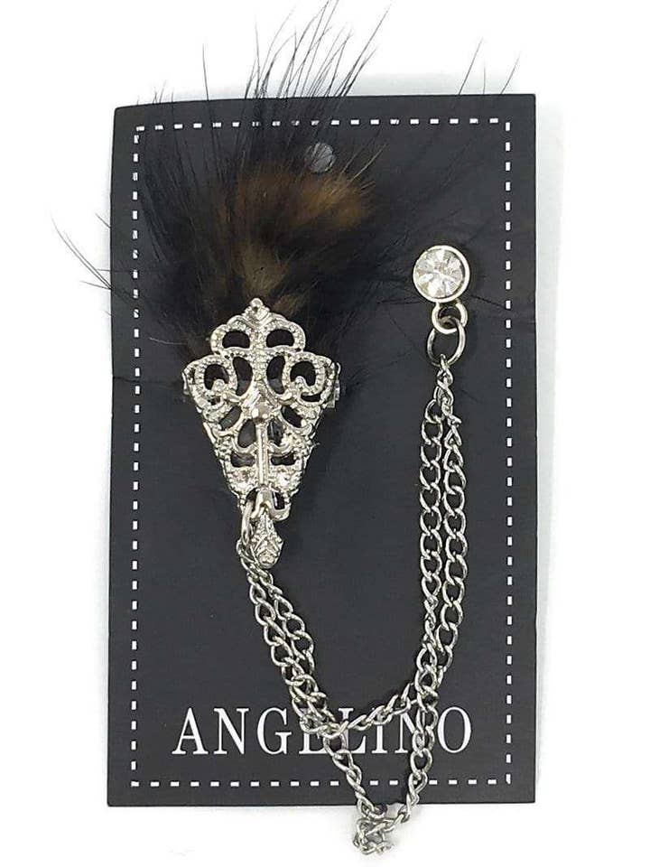 Lapel Pin, Feather for wholesale by Angelino