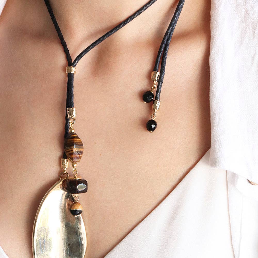 ÉMOLO - Wholesale Pendant/Charm Necklace - Monsul LAPHI long necklace1
