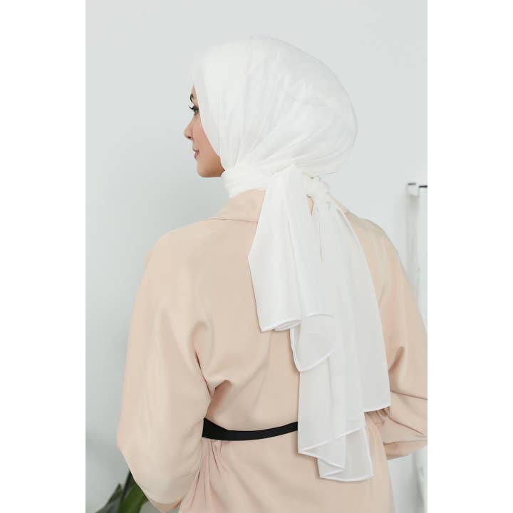 Aisha's Design - Wholesale Hijab – Women’s - Instant Chiffon Shawl Headscarf for Women with Cotton Bonnet Chiffon Turban Cap, Ready-to-Wear Soft Chiffon Shawl Instant Hijab Wrap,PS-4698