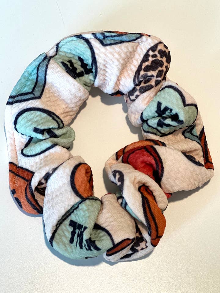 Tan Western Scrunchie for wholesale by Clove Boutique
