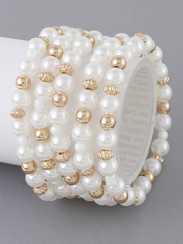 Bracelet en perles en métal N pour la vente par Shop Neighbors