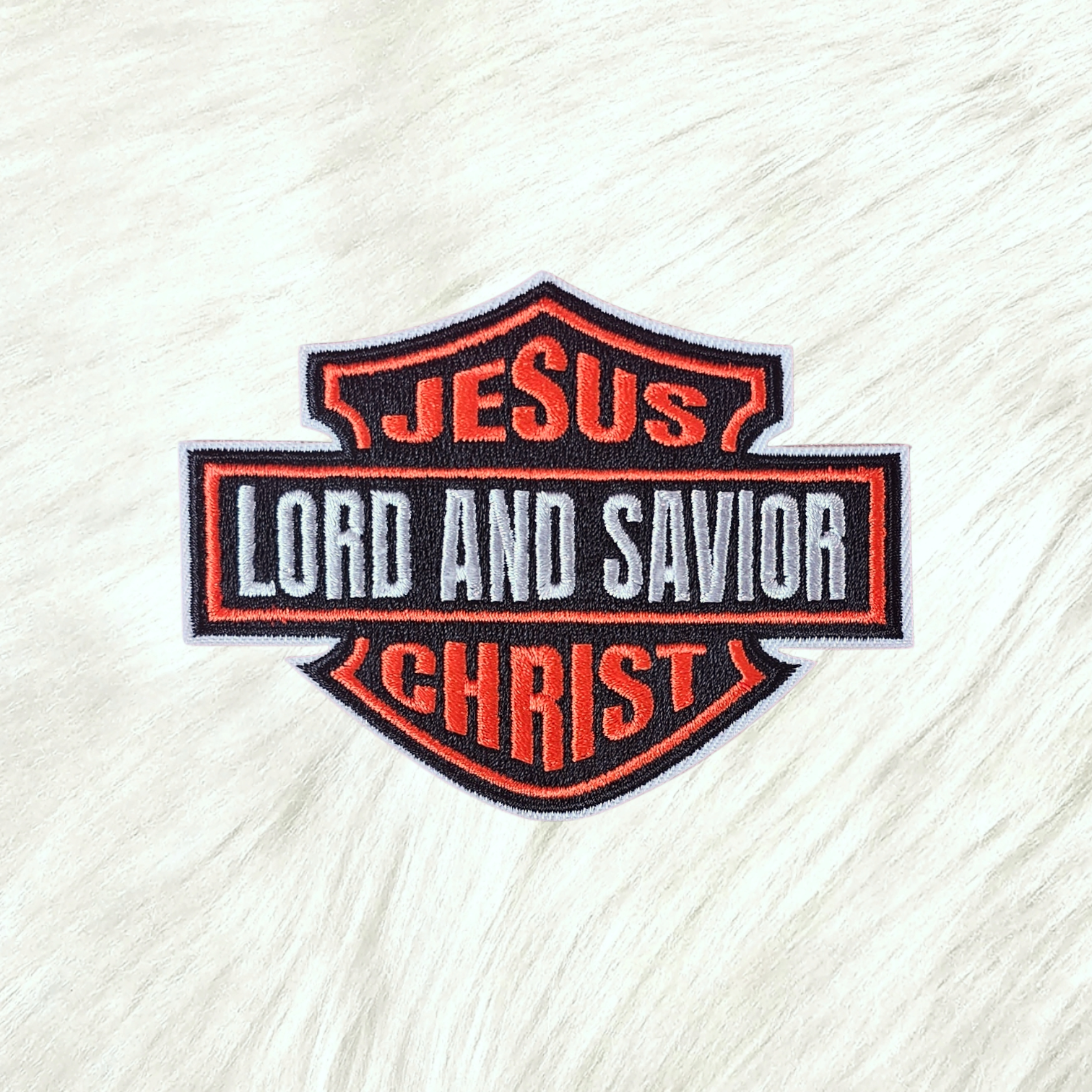 Scratch Decor - Wholesale Patch - Jesus Christ Lord and Savior Harley Motorcycle Biker Embroidery Iron On Patch0