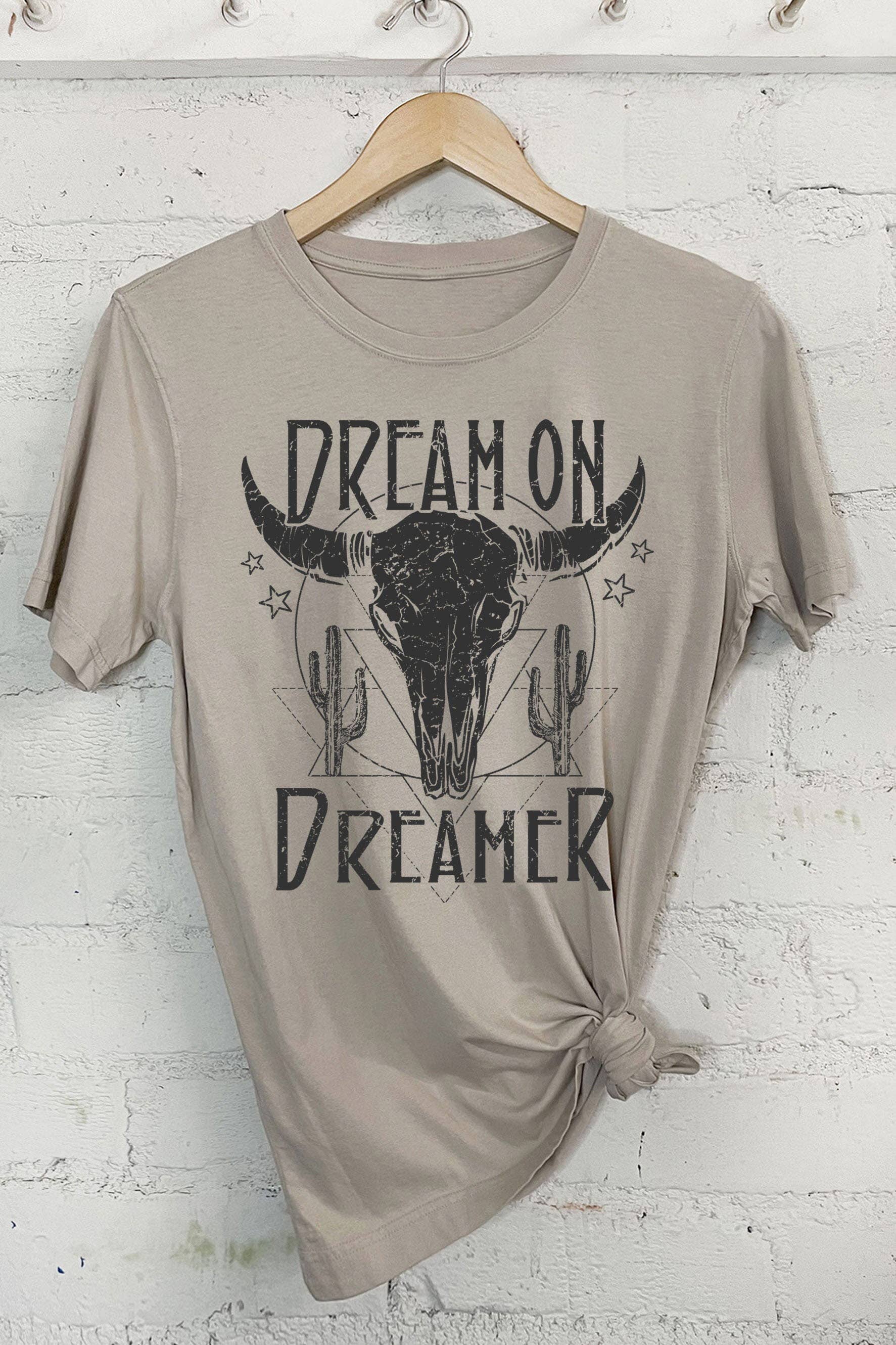 Rustee Clothing - Wholesale Screen Printed T-Shirt - Women's - DREAM ON DREAMER9