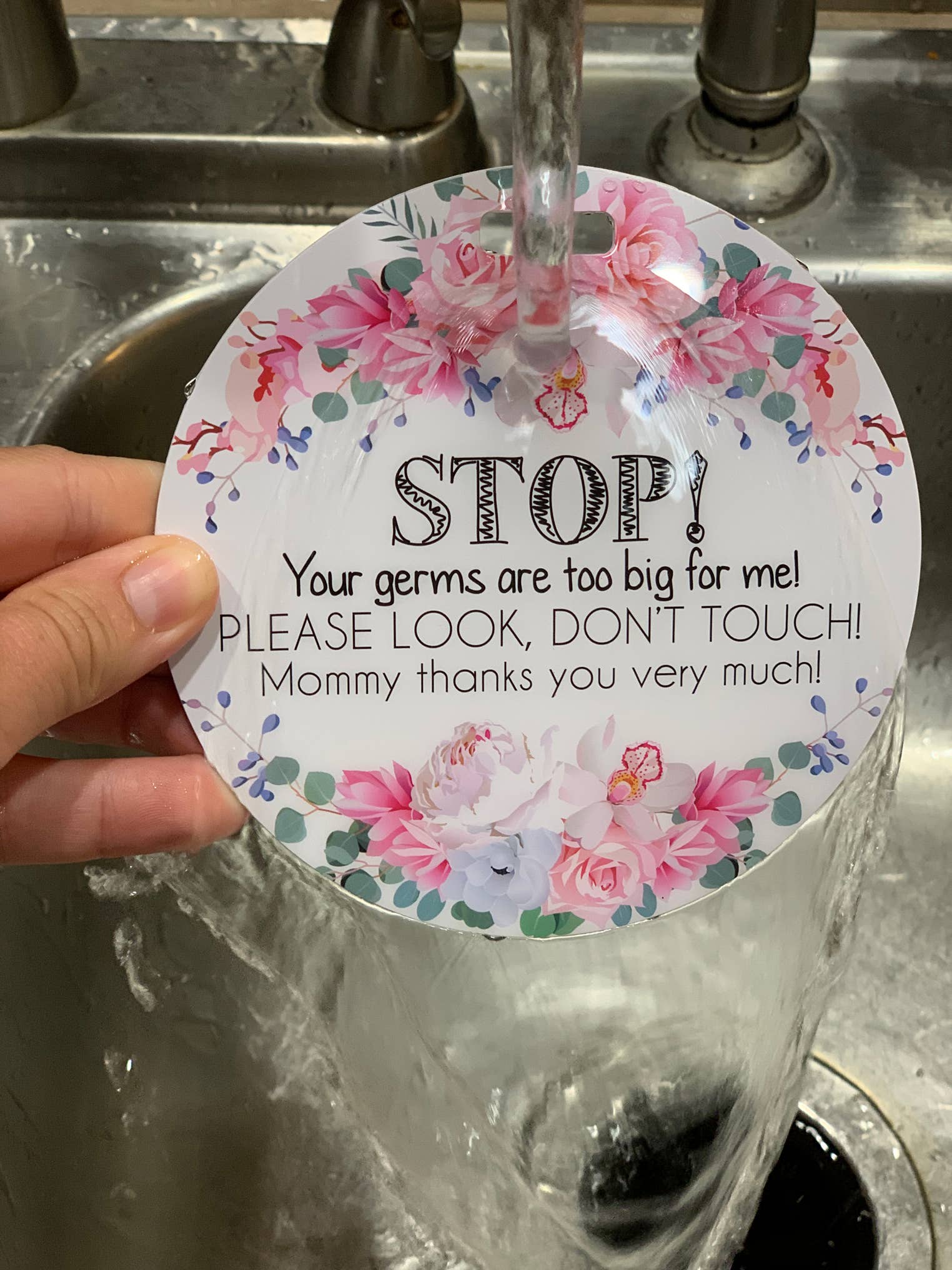 Three Little Tots - Wholesale Stroller Cover/Accessory - Baby - Flower No Touching Baby Car Seat and Stroller Tag16