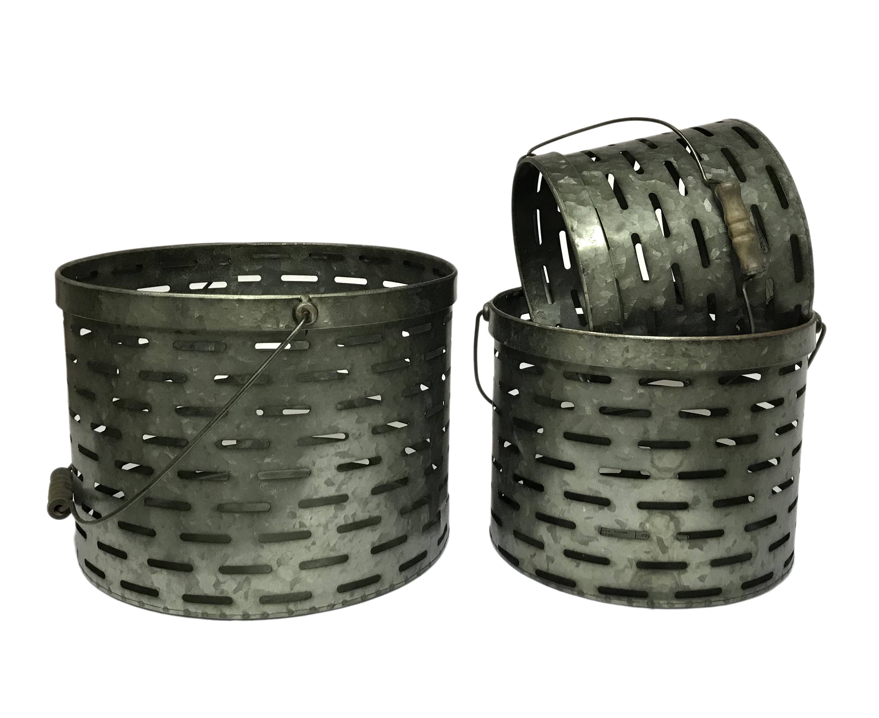 Wilco Home - Vendita all'ingrosso Secchi/Secchielli - Set di 3 secchi per olive con manico a goccia.1