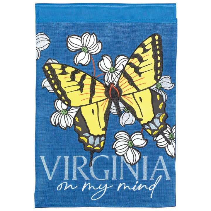 Flag Virginia On My Mind Burlap 13x18 for wholesale by Magnolia