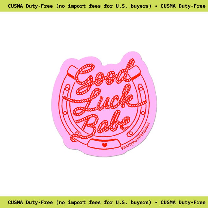 Autocollant Good Luck Babe pour la vente par Party Mountain Paper co.