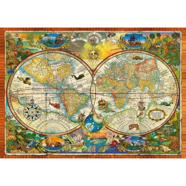 Creatures of the Earth Map for wholesale by Wentworth Puzzles