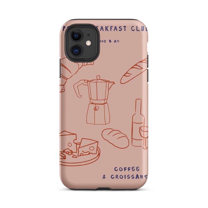 Paris Breakfast Club - Hårdt Etui til iPhone® for engroshandel hos The Refined Spirit