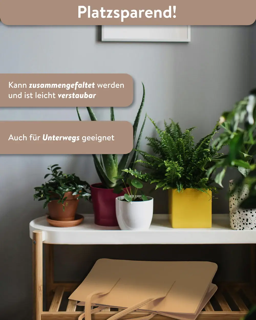 Close Up GmbH - Wholesale Tote Bag - Women's - Close Up Felt Bag Firewood Beige Carrying Bag, Felt Bag4