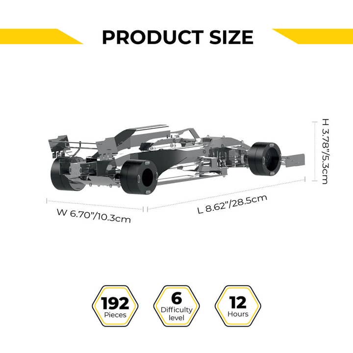 METAL-TIME INC. - Venta al por mayor Kit de manualidades - Modelo mecánico DIY de coche de carreras de F1 Grand Prix Falcon15