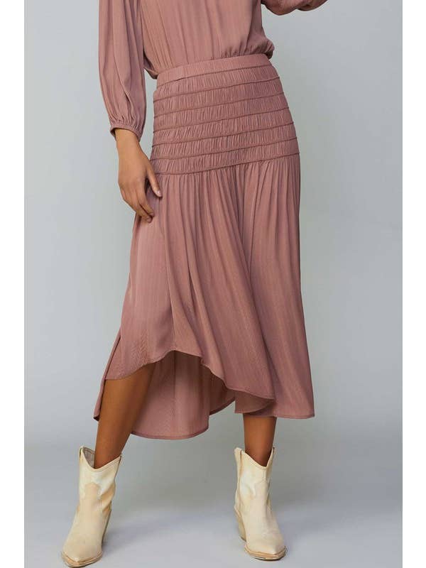 Current Air - Wholesale Skirt - Women's - Diagonal Cut Midi Skirt