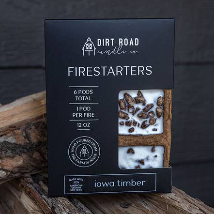 Allume-feux en bois d'Iowa pour la vente par Dirt Road Candle Co