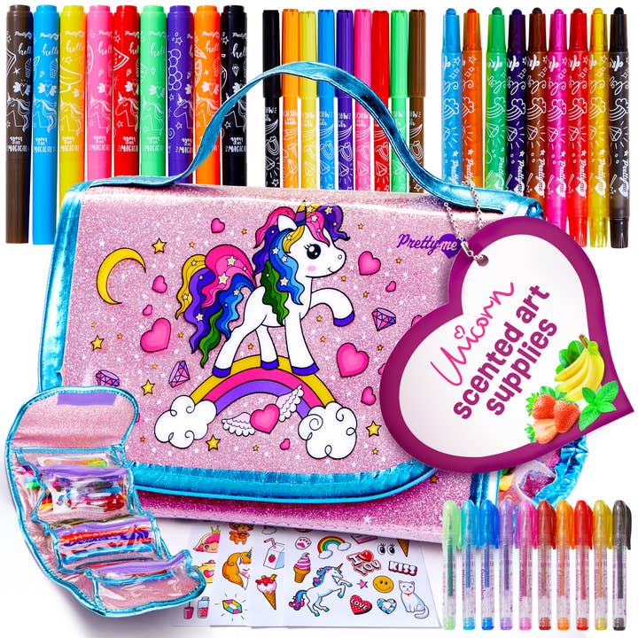 Unicorn Scented Art Supplies Kit for Kids - Gifts for Girls for wholesale by Dan&Darci
