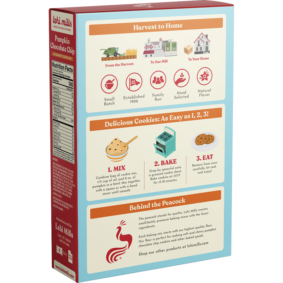 Lehi Mills - Wholesale Cookie Mix - Pumpkin Chocolate Chip Cookie1