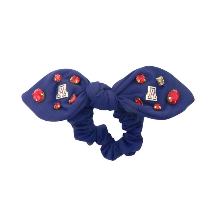 Elástico de Cabelo com Laço e Logótipo Azul da Universidade do Arizona por atacado de Brianna Cannon