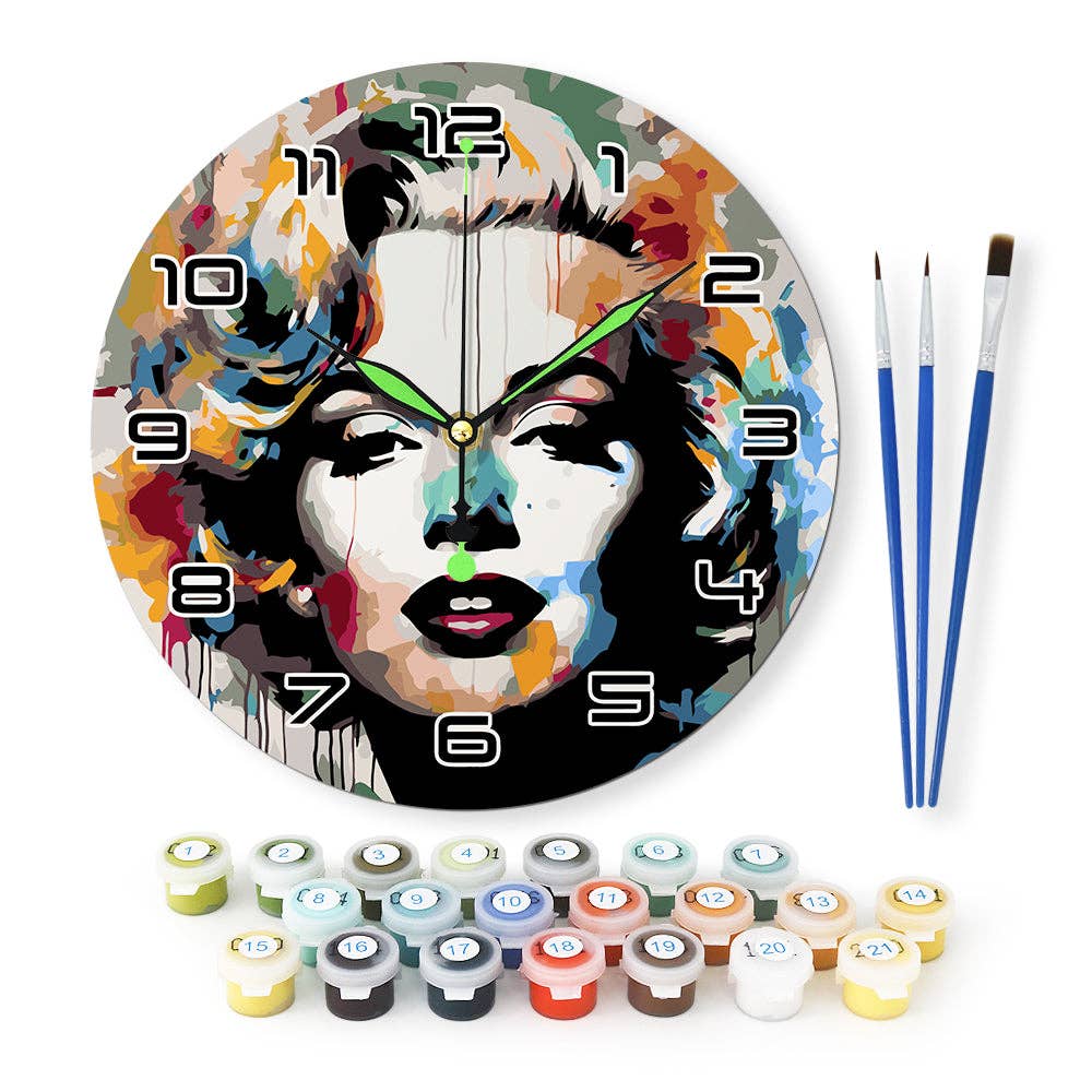 Paint Your Numbers - Wholesale DIY Craft Kit - Paint the Moment – Pop Icon Clock Kit17