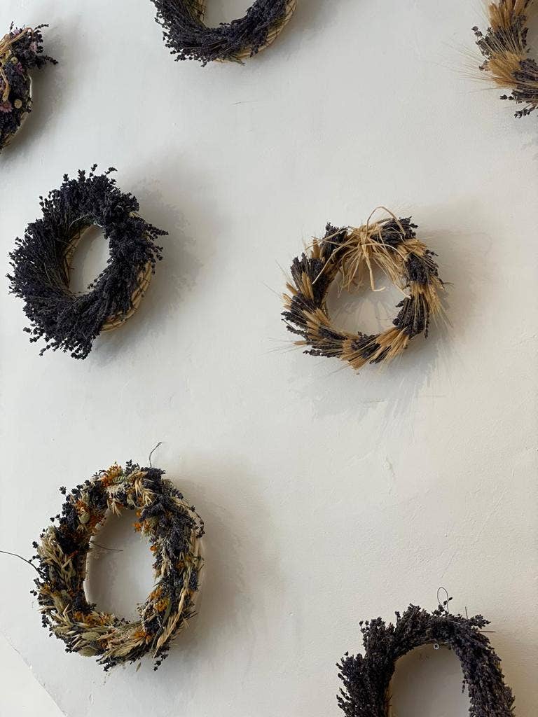 Château de la Gabelle - Vente Couronne - Couronne de lavande et autres fleurs séchées12