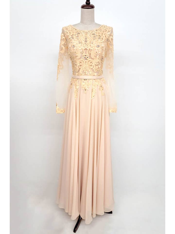 Wholesale Chiffon Missy Dress With 3/4 Length XR6003 for