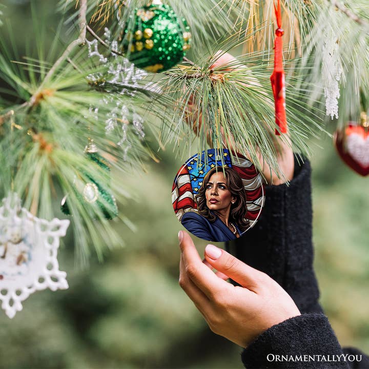OrnamentallyYou - Venta al por mayor Adornos - Símbolo de esperanza de Kamala Harris, recuerdo para un elegante defensor