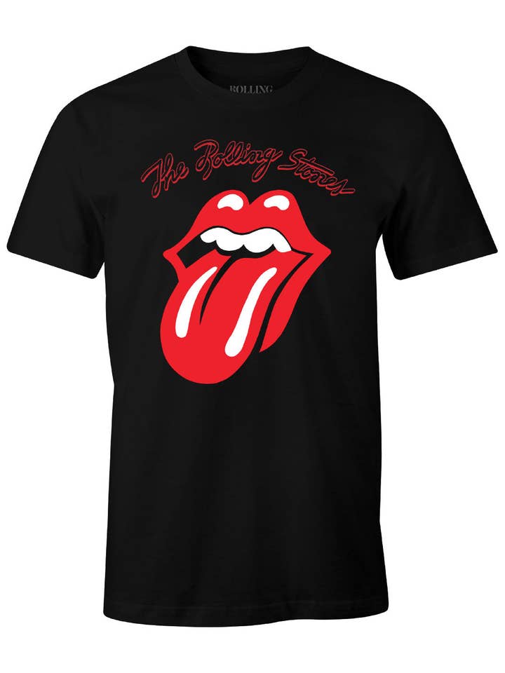 Noir T-shirt The Rolling Stones - Tongue en vente sur Faire