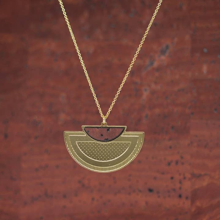 Collana SUNSET CARMIN oro per la vendita all'ingrosso da parte di Little Etincelle