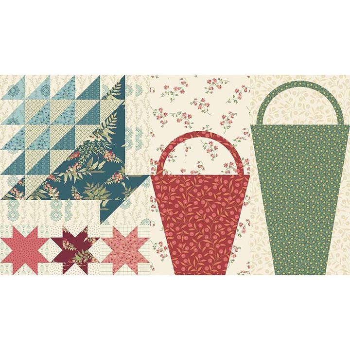 Cestas de Anna - Instrucciones de Patrón y Acabado del Bloque 8 para venta al por mayor de Laundry Basket Quilts