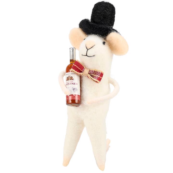 Wine Bottle Mouse Critter for wholesale by Primitives by Kathy