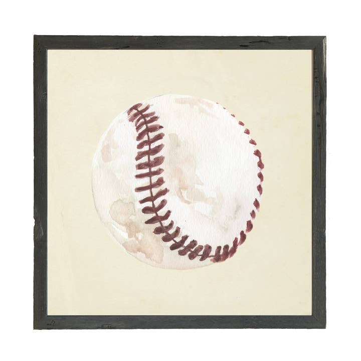 Béisbol en acuarela para venta al por mayor de Antique Curiosities Inc