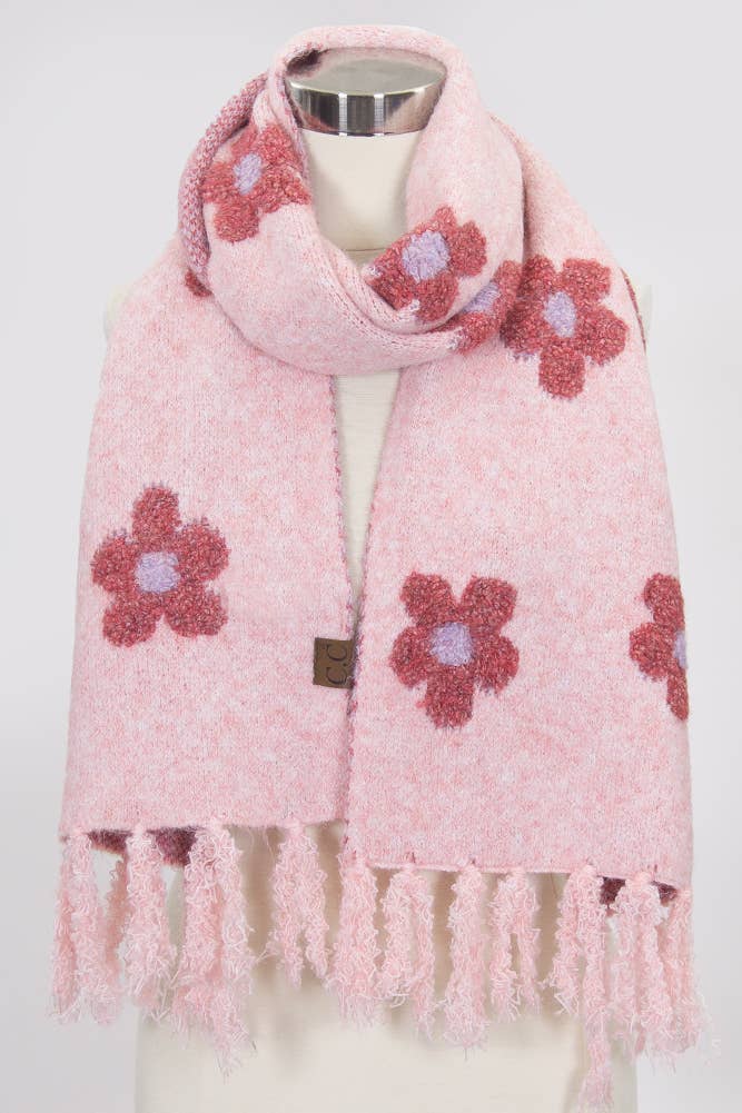 Hana - Wholesale Scarf - Women's - C.C Daisy Pattern Scarf6