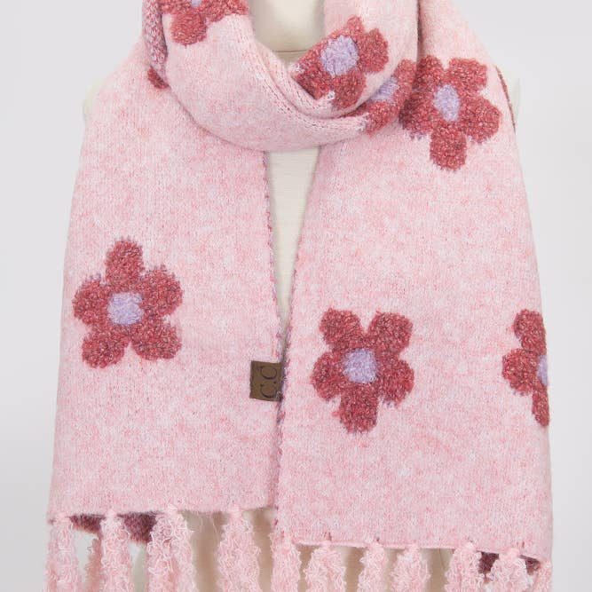 Hana - Wholesale Scarf - Women's - C.C Daisy Pattern Scarf6