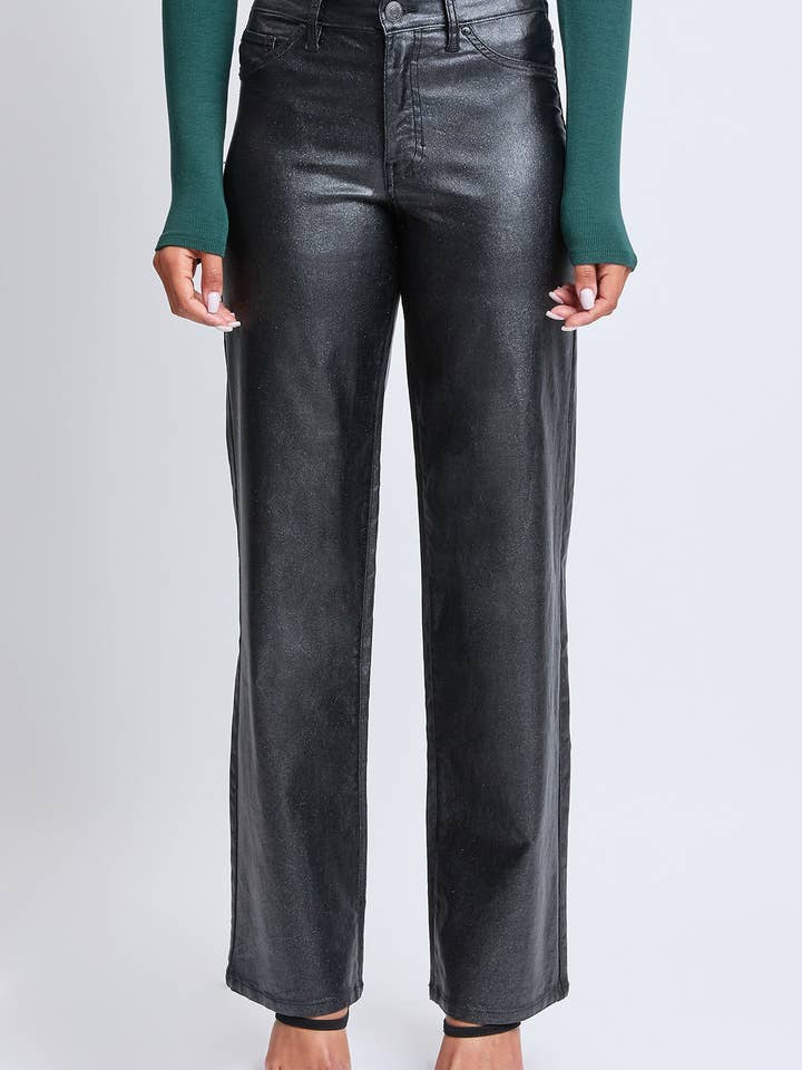 Pantalon Métallique Hyperstretch à Jambe Droite-P1987ME pour la vente par YMI